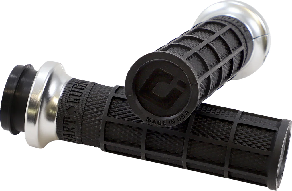 ODI Grips Grips - Hart Luck - TBW - Black/Silver V31HTW-BB-S - Main Product View