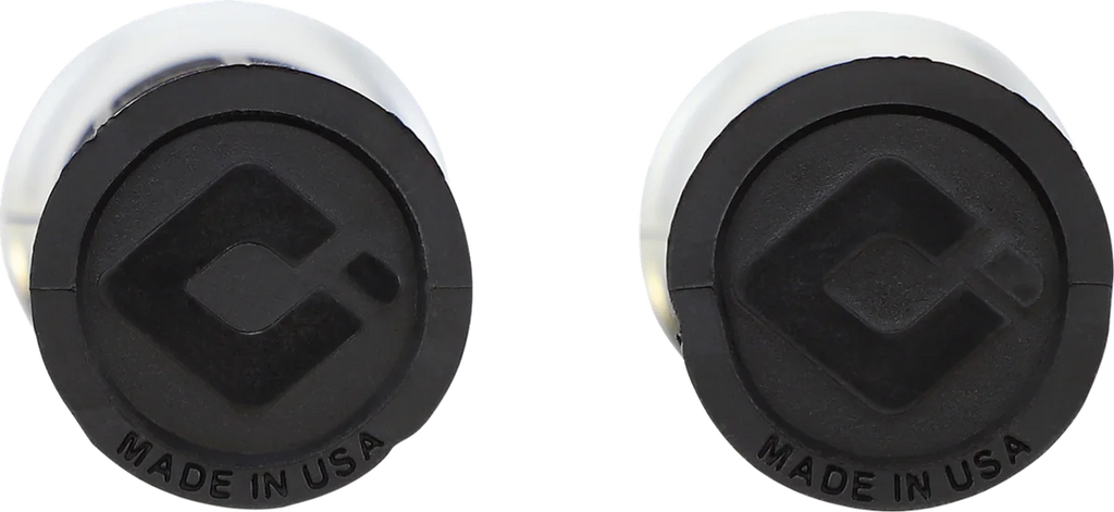 ODI Grips Grips - Hart Luck - TBW - Black/Silver V31HTW-BB-S - Side View