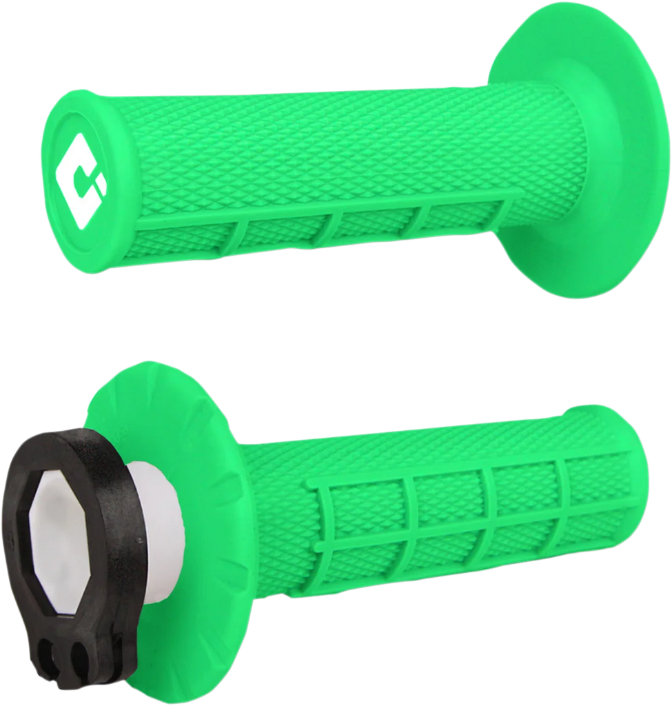 ODI Grips Grips - MX - Half Waffle - Fluorescent Green H36HWN - Main Product View