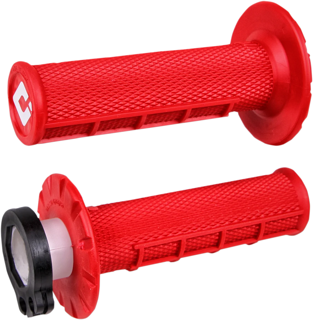 ODI Grips Grips - MX - Half Waffle - Red H36HWR - Main Product View
