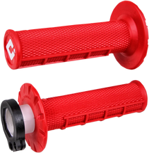 Load image into Gallery viewer, ODI Grips Grips - MX - Half Waffle - Red H36HWR - Main Product View
