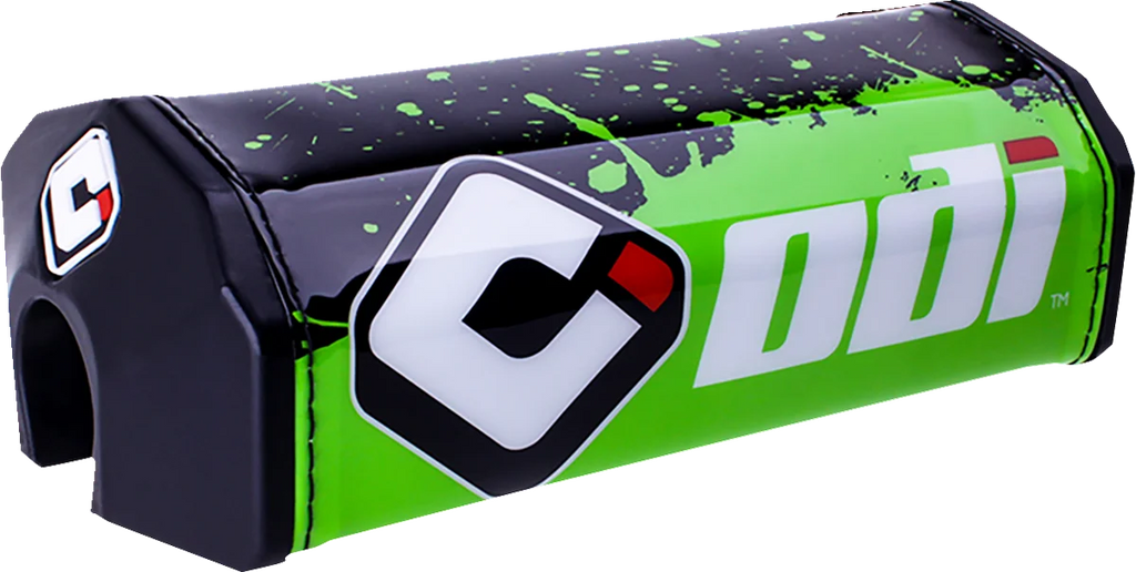 ODI Grips Handlebar Pad - Oversized - Splatter - Green/Black H72BPS-NB - Main Product View