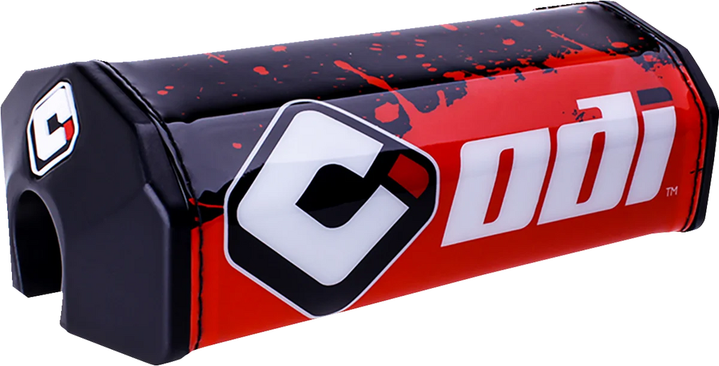 ODI Grips Handlebar Pad - Oversized - Splatter - Red/Black H72BPS-RB - Main Product View