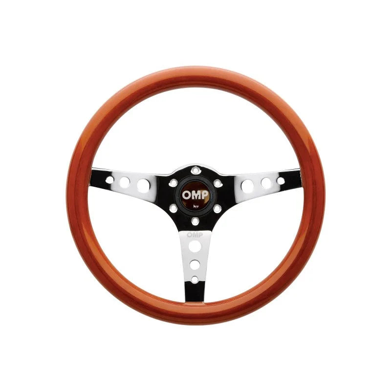 OMP Mugello Wooden Steering Wheel 350mm Handgrip Oval25X23mm