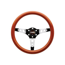 Load image into Gallery viewer, OMP Mugello Wooden Steering Wheel 350mm Handgrip Oval25X23mm