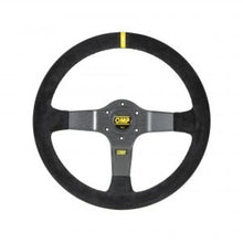 Load image into Gallery viewer, OMP Rally Steering Wheel Suede Leather (Black)