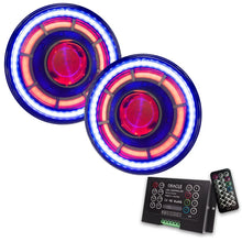 Load image into Gallery viewer, ORACLE Lighting 0718 Jeep Wrangler JK Oculus 7in ColorSHIFT Bi-LED Projector Headlights - Main Product View