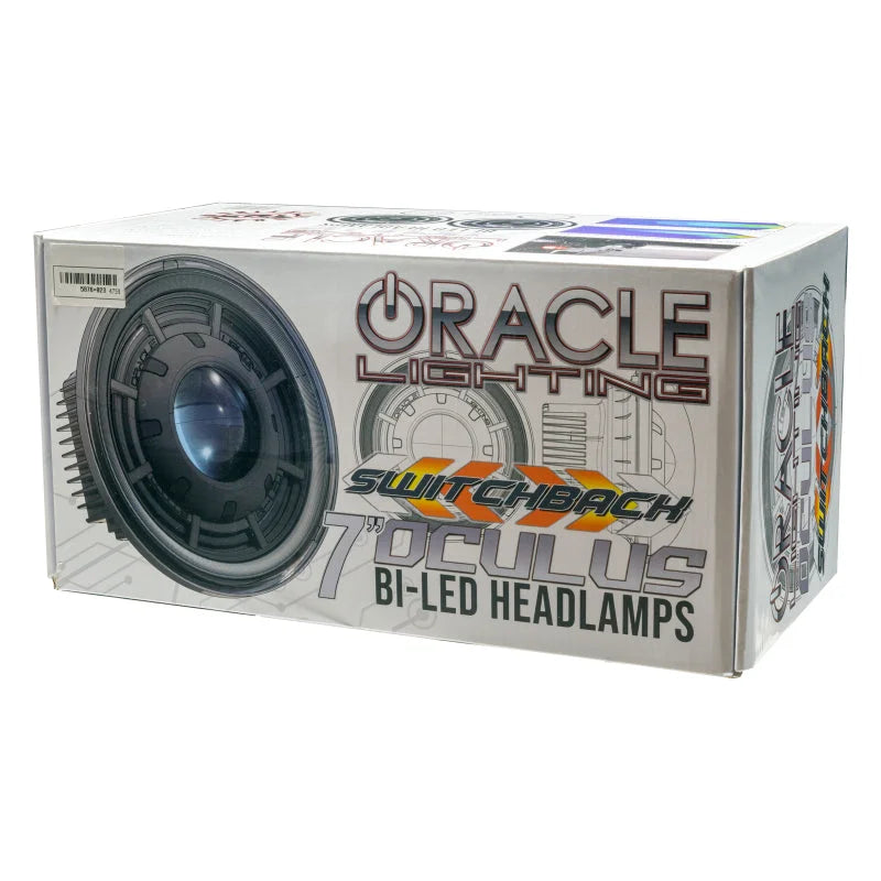 ORACLE Lighting 0718 Jeep Wrangler JK Oculus 7in Switchback BiLED Projector Headlights - Additional View 11
