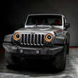 Load image into Gallery viewer, ORACLE Lighting 0718 Jeep Wrangler JK Oculus 7in Switchback Bi-LED Projector Headlights - Installation View