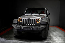 Load image into Gallery viewer, ORACLE Lighting 0718 Jeep Wrangler JK Oculus 7in Switchback Bi-LED Projector Headlights - Installation View