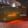 Load image into Gallery viewer, ORACLE Lighting 18-22 Jeep Wrangler JL Skid Plate w/ Integr LED Emitters - Amber - Installation View