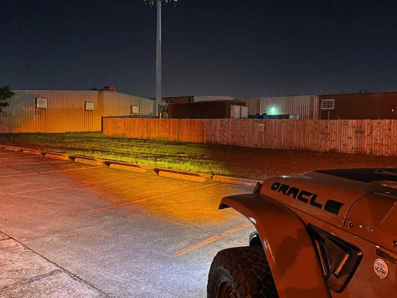 ORACLE Lighting 18-22 Jeep Wrangler JL Skid Plate w/ Integr LED Emitters - Amber - Additional View 5