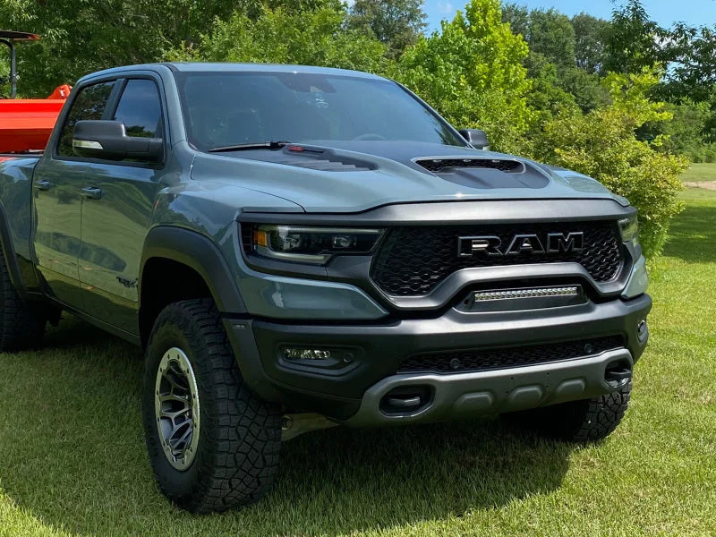 ORACLE Lighting 19-22 RAM Rebel/TRX Front Bumper Flush LED Light Bar System - White - Installation View