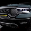 Load image into Gallery viewer, ORACLE Lighting 19-22 RAM Rebel/TRX Front Bumper Flush LED Light Bar System - Yellow - Side View
