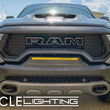 Load image into Gallery viewer, ORACLE Lighting 19-22 RAM Rebel/TRX Front Bumper Flush LED Light Bar System - Yellow - Back View