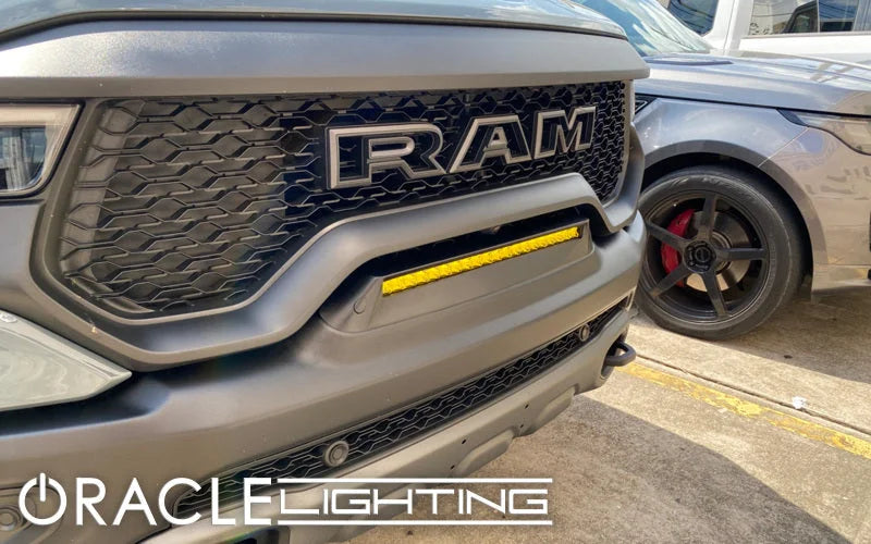 ORACLE Lighting 19-22 RAM Rebel/TRX Front Bumper Flush LED Light Bar System - Yellow - Additional View 10