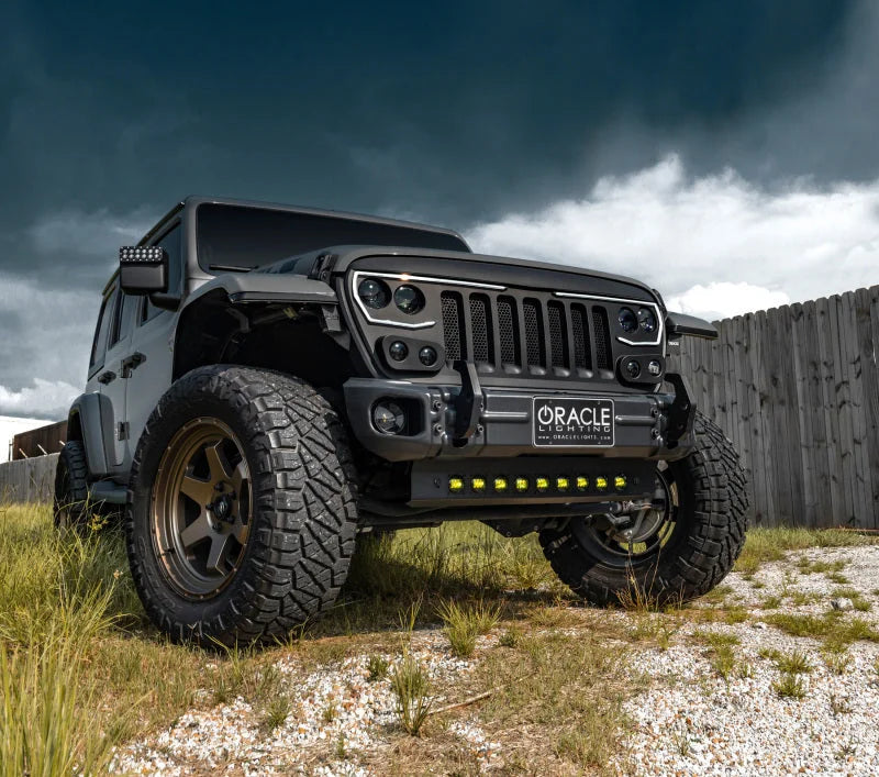 ORACLE Lighting 2019+ Jeep Wrangler JL Skid Plate w/ Integrated LED Emitters - Yellow - Additional View 11