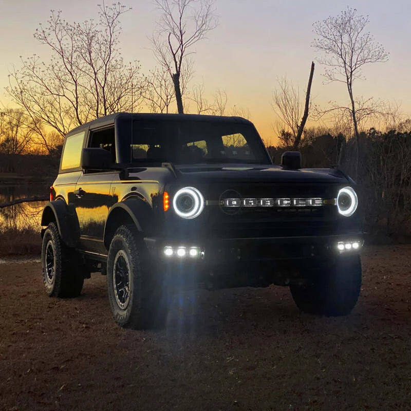 ORACLE Lighting 21-22 Ford Bronco Triple LED Fog Light Kit for Steel Bumper - White - Additional View 7