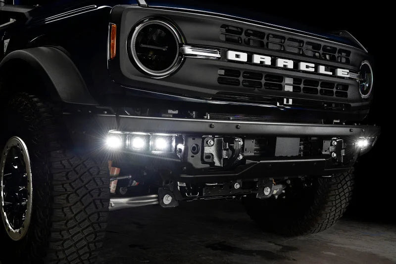 ORACLE Lighting 21-22 Ford Bronco Triple LED Fog Light Kit for Steel Bumper - White - Additional View 8