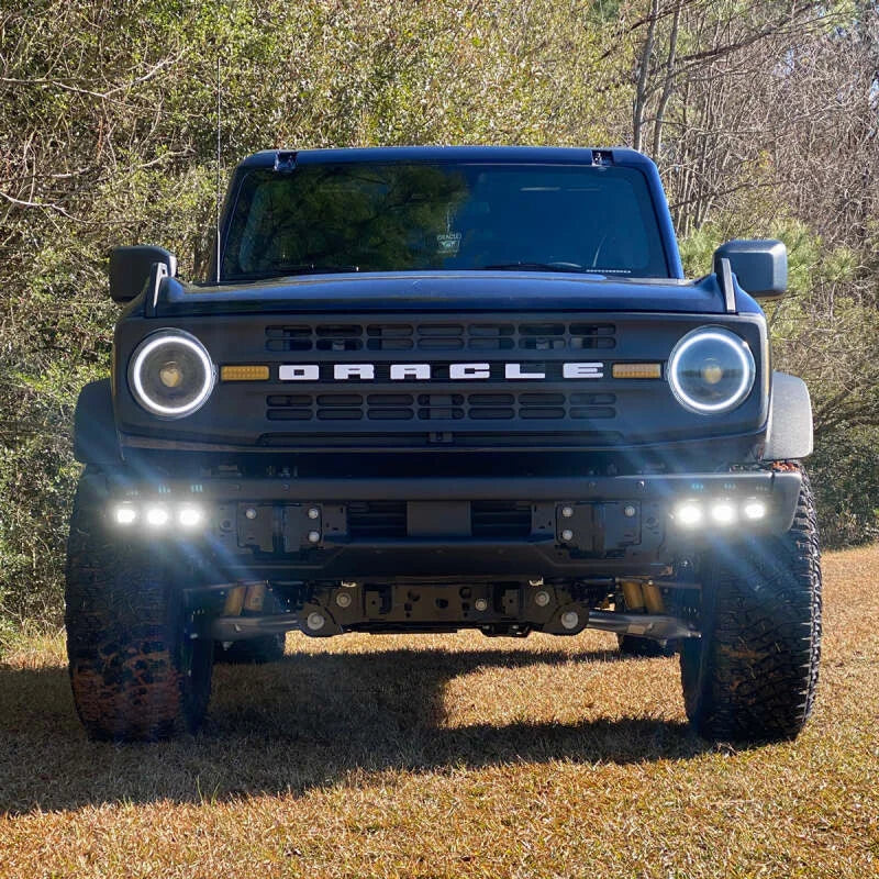 ORACLE Lighting 21-22 Ford Bronco Triple LED Fog Light Kit for Steel Bumper - White - Additional View 12