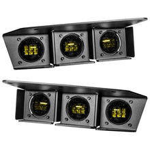Load image into Gallery viewer, ORACLE Lighting 21-22 Ford Bronco Triple LED Fog Light Kit for Steel Bumper - Yellow - Main Product View
