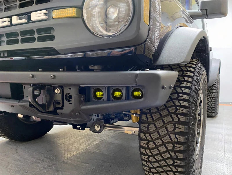 ORACLE Lighting 21-22 Ford Bronco Triple LED Fog Light Kit for Steel Bumper - Yellow - Additional View 5