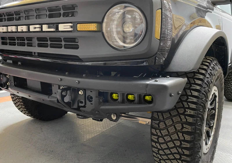 ORACLE Lighting 21-22 Ford Bronco Triple LED Fog Light Kit for Steel Bumper - Yellow - Additional View 6