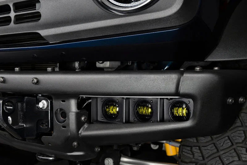 ORACLE Lighting 21-22 Ford Bronco Triple LED Fog Light Kit for Steel Bumper - Yellow - Additional View 7