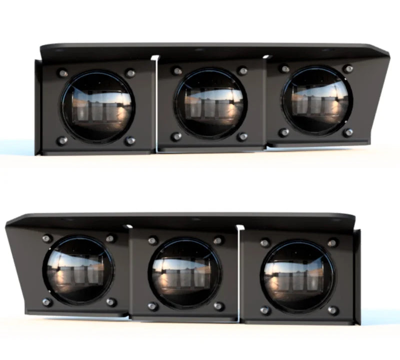 ORACLE Lighting 21-22 Ford Bronco Triple LED Fog Light Kit for Steel Bumper - Yellow - Additional View 10
