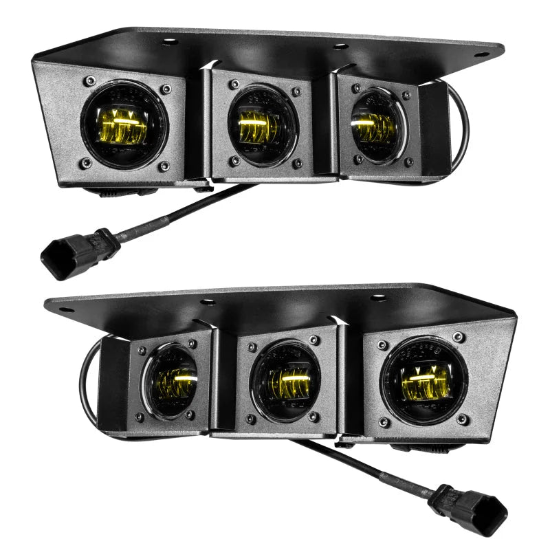 ORACLE Lighting 21-22 Ford Bronco Triple LED Fog Light Kit for Steel Bumper - Yellow - Additional View 14