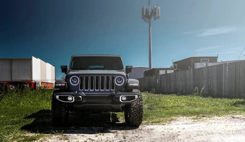 Oracle Jeep Wrangler JL/Gladiator JT 7in. High Powered LED Headlights (Pair) - White - Additional View 8