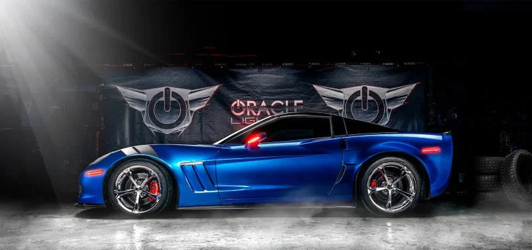 Oracle 05-13 Chevrolet Corvette C6 Concept Sidemarker Set - Clear - No Paint - Back View