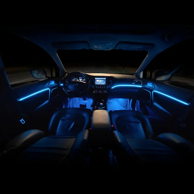 ORACLE Lighting Dynamic Colorshift 18 Piece Universal Full LED Interior Dash Board Kit - Side View