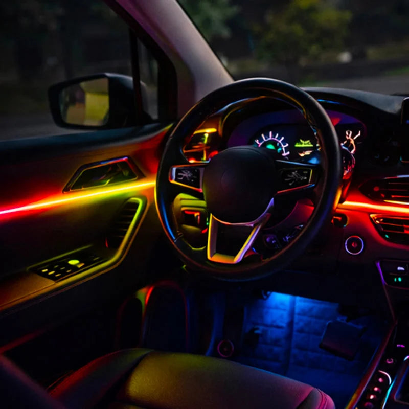 ORACLE Lighting Dynamic Colorshift 18 Piece Universal Full LED Interior Dash Board Kit - Back View