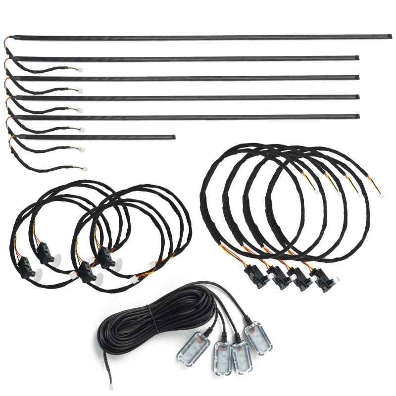 ORACLE Lighting Dynamic Colorshift 18 Piece Universal Full LED Interior Dash Board Kit - Installation View