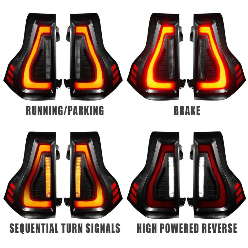 ORACLE Lighting Flush Lensless LED Tail Lights fits 2010-2023 Lexus GX460 / 2023 Lexus GX460 Black Line Edition / 2014-202...