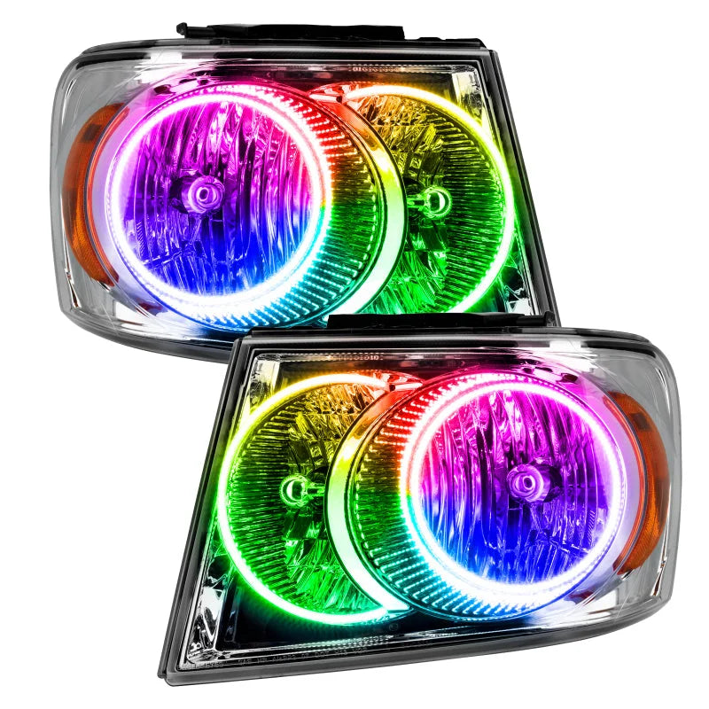 ORACLE Lighting Halo Kit - ColorSHIFT w/ Simple Controller fits 2007-2009 Dodge DURANGO - Installation View