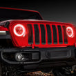 Load image into Gallery viewer, ORACLE Lighting Jeep Wrangler JL/Gladiator JT LED Surface Mount Headlight Halo Kit - Back View