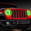 Load image into Gallery viewer, ORACLE Lighting Jeep Wrangler JL/Gladiator JT LED Surface Mount Headlight Halo Kit - Back View