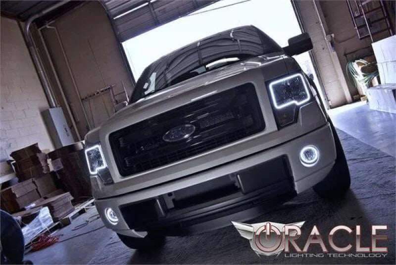 ORACLE Lighting LED Fog Light Halo Kit - Red fits 2006-2014 Ford F-150 - Side View