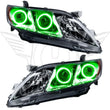 Load image into Gallery viewer, ORACLE Lighting LED Headlight Halo Kit - Green fits 2007-2009 Toyota Camry - Back View