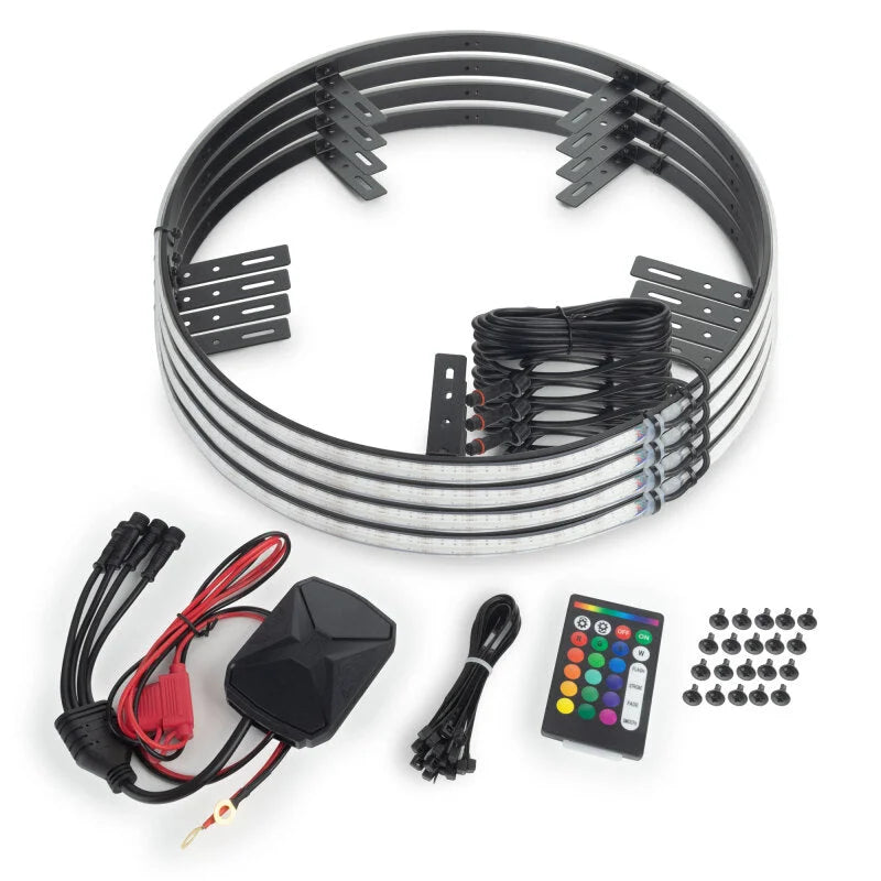 ORACLE Lighting LED Illuminated Wheel Rings 16.5in PLASMA ColorSHIFT w/BC2 Bluetooth Controller - Main Product View