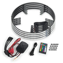 Load image into Gallery viewer, ORACLE Lighting LED Illuminated Wheel Rings 16.5in PLASMA ColorSHIFT w/BC2 Bluetooth Controller - Main Product View