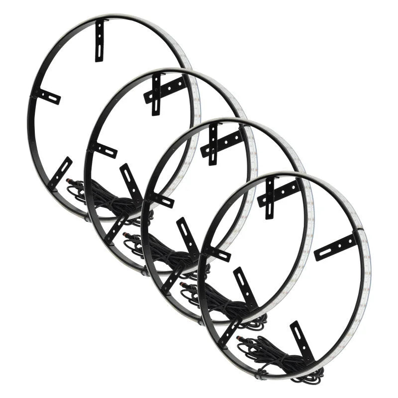 ORACLE Lighting LED Illuminated Wheel Rings 16.5in PLASMA ColorSHIFT w/BC2 Bluetooth Controller - Side View
