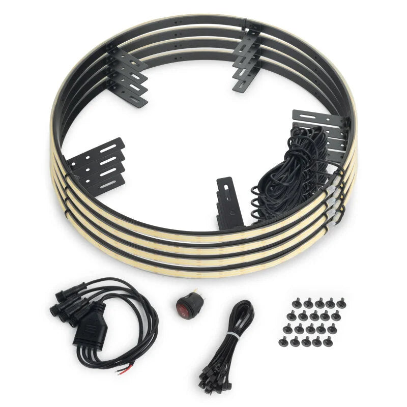ORACLE Lighting LED Illuminated Wheel Rings - 16.5in PLASMA White - Main Product View