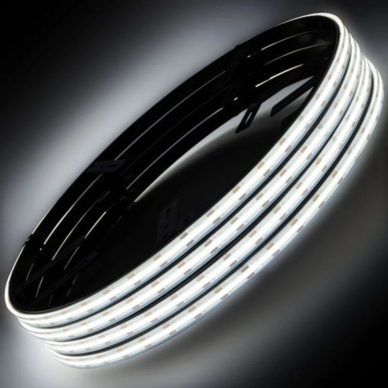 ORACLE Lighting LED Illuminated Wheel Rings - 16.5in PLASMA White - Side View