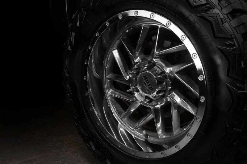 ORACLE Lighting LED Illuminated Wheel Rings - 16.5in PLASMA White - Installation View