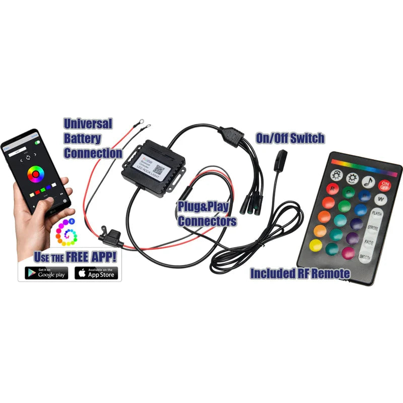 ORACLE Lighting LED Illuminated Wheel Rings - ColorSHIFT RGB+W - Additional View 6