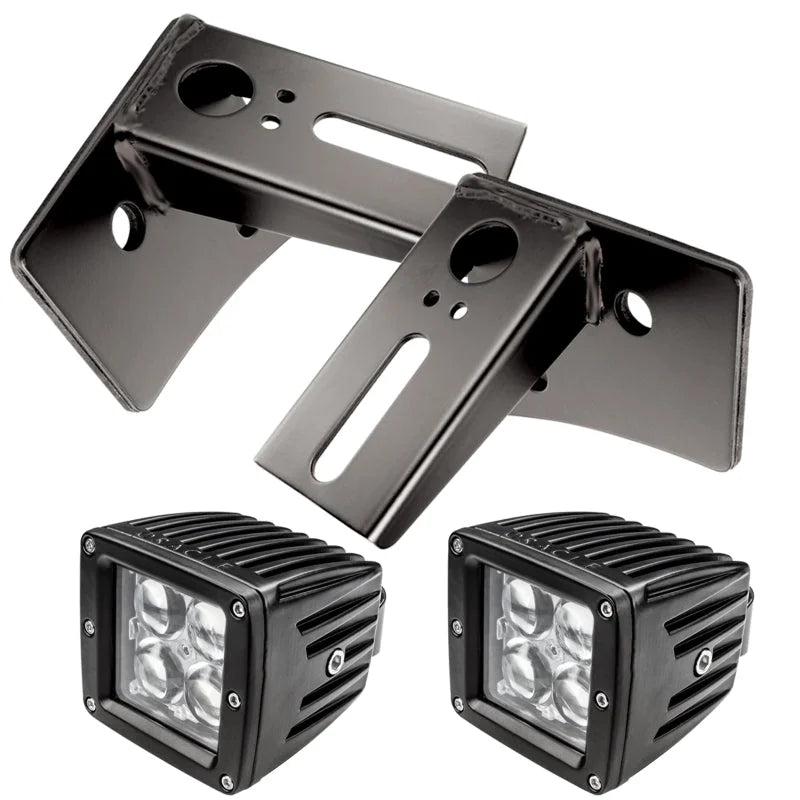 ORACLE Lighting Lower Windshield Mount Brackets/Lights Combo fits 2007-2018 2020 2021 Jeep JK / Wrangler - Main Product View