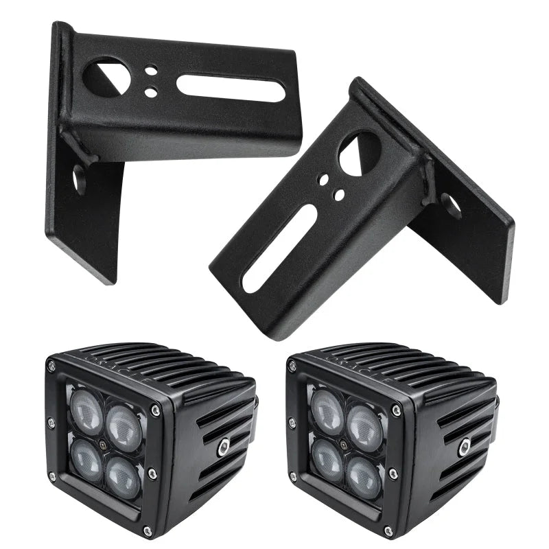 ORACLE Lighting Lower Windshield Mount Brackets/Lights Combo fits 2007-2018 2020 2021 Jeep JK / Wrangler - Additional View 5